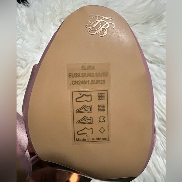 NIBSatin Elira Bow Sandals High Heels Sandals-Ted Baker (Light Pink Satin)US 9 - Picture 8 of 14